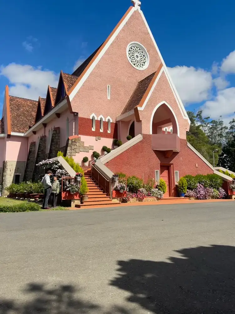 Domaine de Marie pink church Da Lat