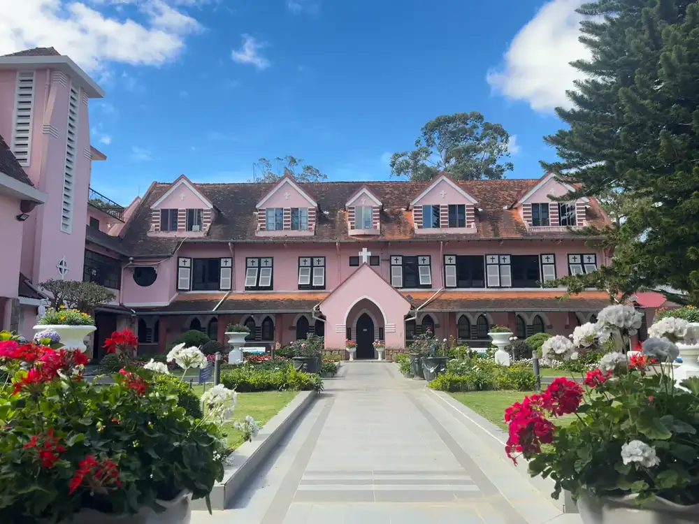 Domaine de Marie pink church Da Lat