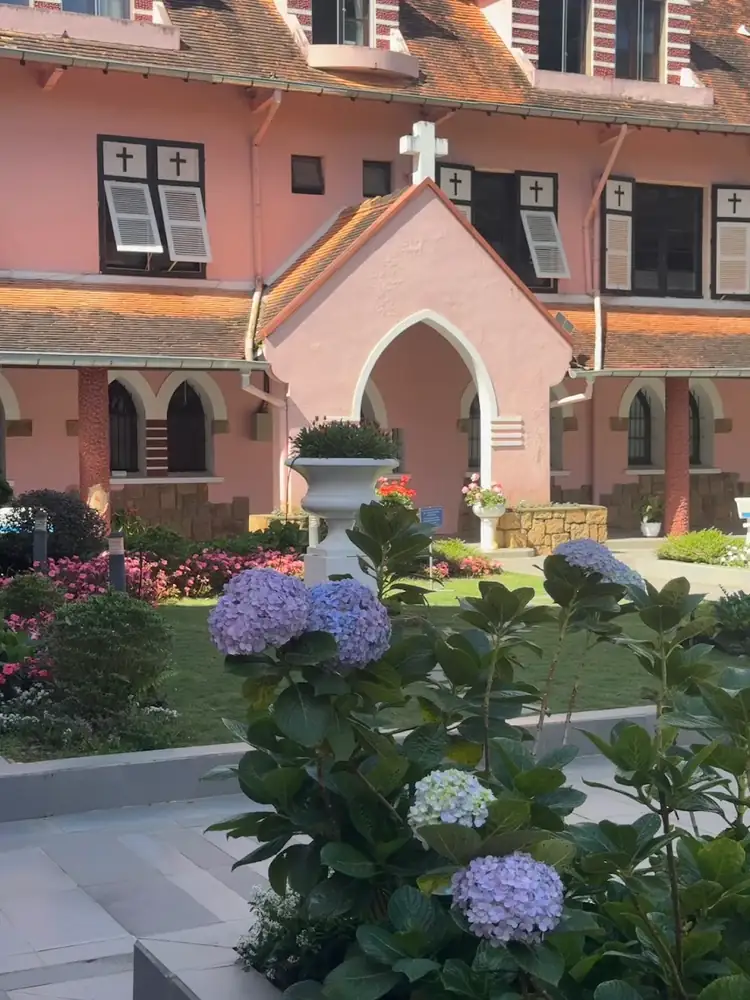 Domaine de Marie pink church Da Lat